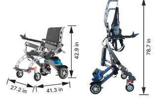 Velana Rise standing electric wheelchair — view