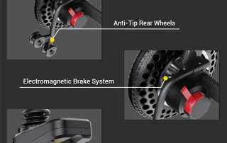 Velana Glide folding power wheelchair — view