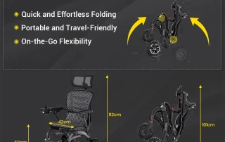 Velana Glide folding power wheelchair — view