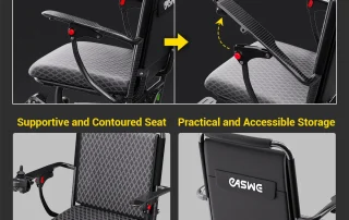 Velana Aero carbon-fibre power wheelchair — view