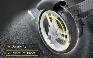 Velana Aero carbon-fibre power wheelchair — view