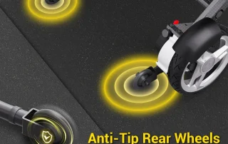 Velana Aero carbon-fibre power wheelchair — view
