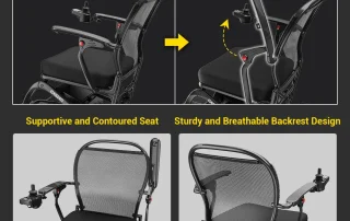 Velana Horizon carbon-fibre power wheelchair — view