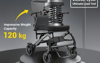 Velana Horizon carbon-fibre power wheelchair — view
