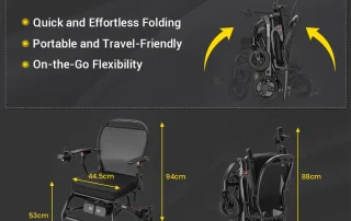 Velana Horizon carbon-fibre power wheelchair — view
