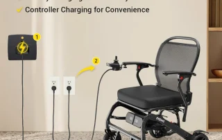 Velana Horizon carbon-fibre power wheelchair — view