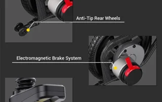 Velana Roam foldable power wheelchair — view