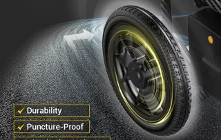 Velana Roam foldable power wheelchair — view