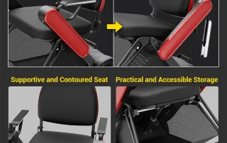 Velana Nimble auto-folding power wheelchair — view