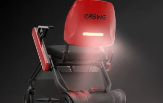 Velana Nimble auto-folding power wheelchair — view