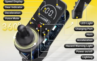 Velana Terra heavy-duty power wheelchair — view