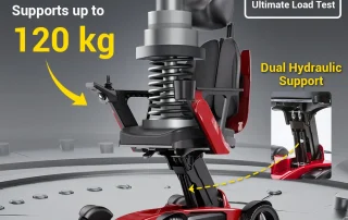 Velana Sabar power wheelchair — detail view