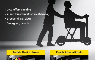 Velana Cruise mobility scooter — view