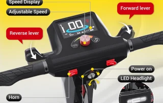 Velana Cruise mobility scooter — view