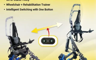 Velana Rise standing electric wheelchair — view