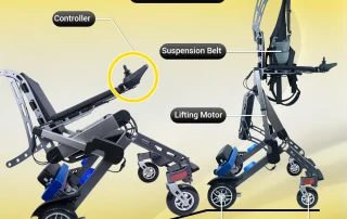 Velana Rise standing electric wheelchair — view