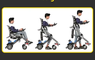 Velana Rise standing electric wheelchair — view